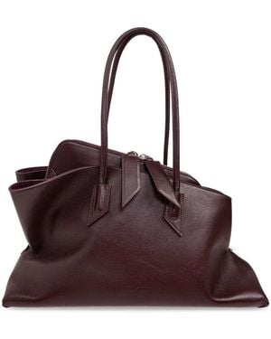 The Attico Medium La Passeggiata Tote Bag - Purple