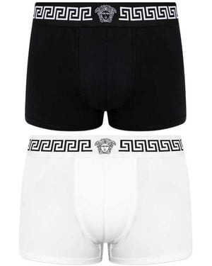Versace Boxer Greca Medusa (Set Da Due) - Nero
