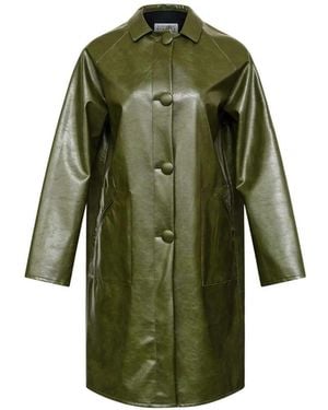 MM6 by Maison Margiela Single-Breasted Coat - Green