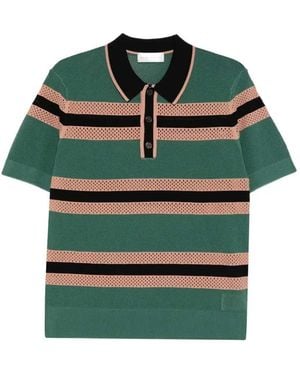 Dries Van Noten "Mercy Stripe" Polo Shirt - Green