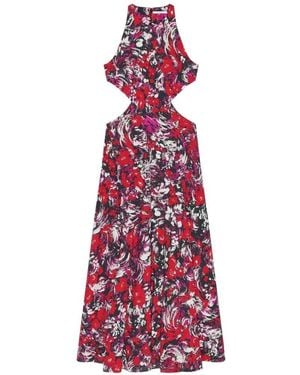 Givenchy Long Dress With Cut-Out Detail - Red