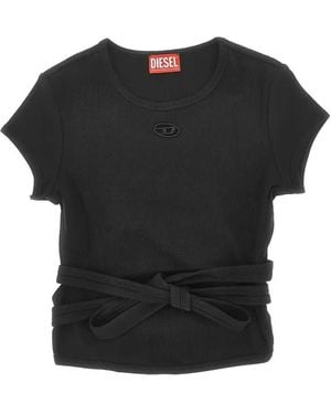 DIESEL Cotton T-Shirt - Black