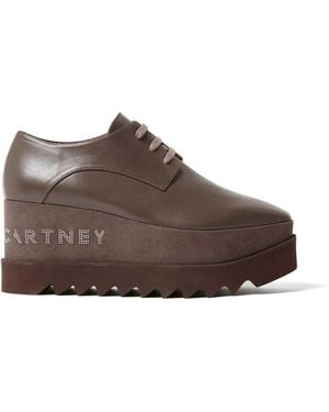 Stella McCartney Elyse Logo Derbies - Brown