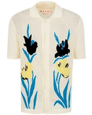 Marni Floral Cardigan - White