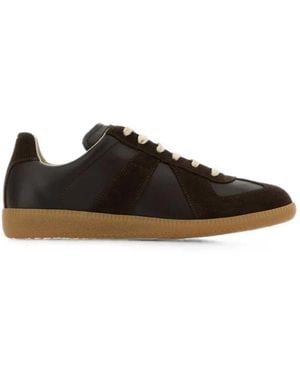 Maison Margiela Panelled Replica Trainers - Black