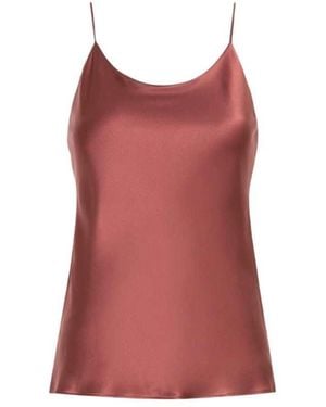 Max Mara Silk Satin Top - Red