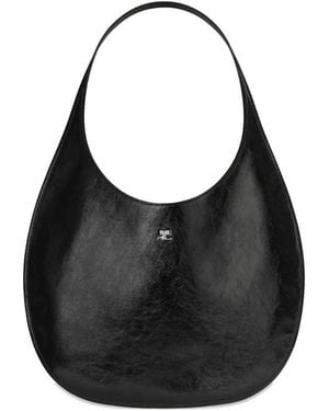 Courreges Holy Naplack Tote Bag - Black