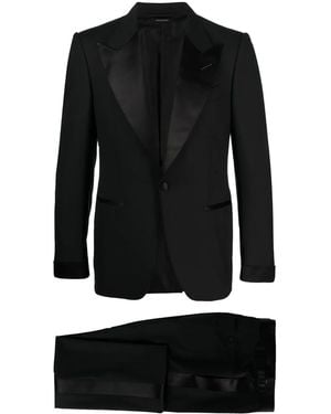 Tom Ford Two-Piece Single-Breasted Suit - Black