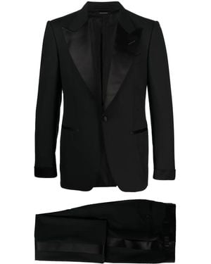 Tom Ford Two-Piece Single-Breasted Suit - Black