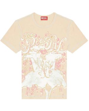 DIESEL T-Brenda Printed T-Shirt - Natural