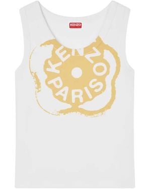 KENZO Boke Flower 2.0 Ribbed Tank Top - White