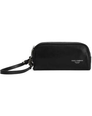 Dolce & Gabbana Printed Toiletry Bag - Black