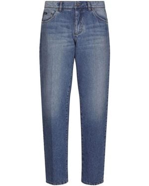 Dolce & Gabbana Jeans dritti a vita media - Blu