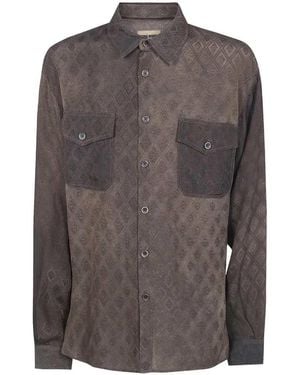 Uma Wang Tavis Ankara Top - Grey