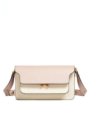 Marni Trunk Colour-Block Shoulder Bag - Natural