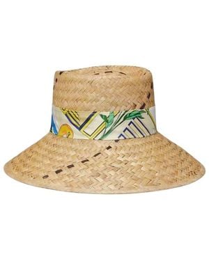 Tory Burch Straw Hat With Ribbon - White
