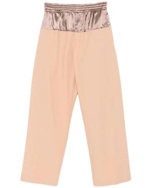 Dries Van Noten Elastic Waist Pants - White