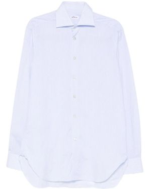 Kiton Camicia A Righe - Bianco