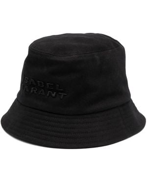 Isabel Marant Sand Cotton Haley Bucket Hat - Black