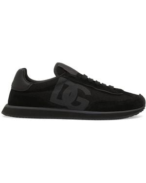 Dolce & Gabbana Sneakers With Logo - Black