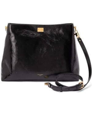 Dolce & Gabbana Dolce & Gabbana Vittoria Large Shoulder Bag - Black