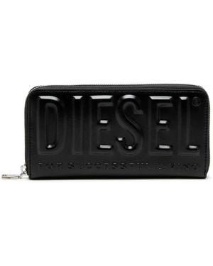 DIESEL Wallet With Embossed Logo - Black