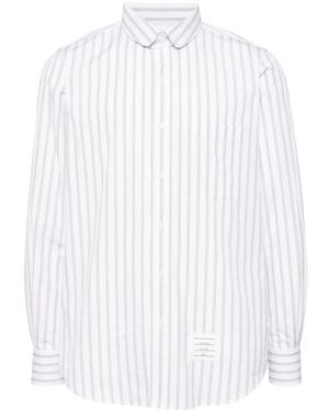 Thom Browne Pantaloni crop - Bianco