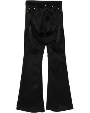 Rick Owens Megastrapped Bib Pants - Black