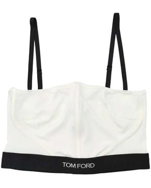Tom Ford Top With Logo Band - White