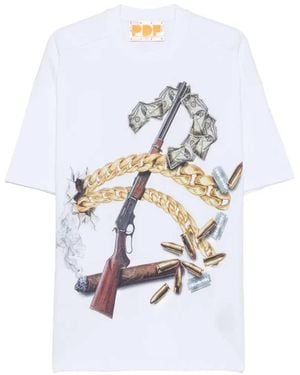 PDF Graphic Print T-Shirt - White
