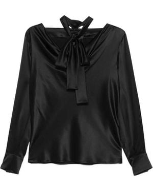 Max Mara Draped Blouse - Black