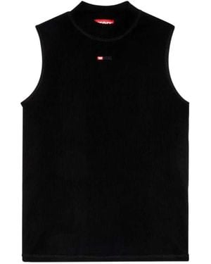 DIESEL T-Mokky Embroidered Tank Top - Black