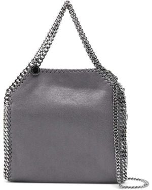 Stella McCartney Falabella Mini Tote Bag With Chain Strap - Grey