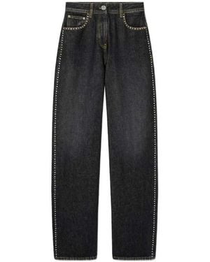 Versace Studded Denim Pants - Black