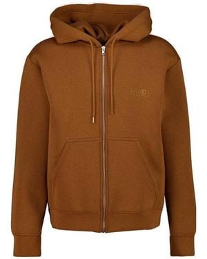 MM6 by Maison Margiela Regular-Fit Zip-Up Hoodie - Brown
