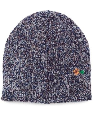 Dries Van Noten Manar Embroidered Hat - Blue
