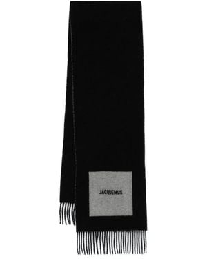 Jacquemus Sciarpa L`Echarpe Rond Carre - Nero