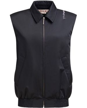 Marni Zip-Up Waistcoat - Black