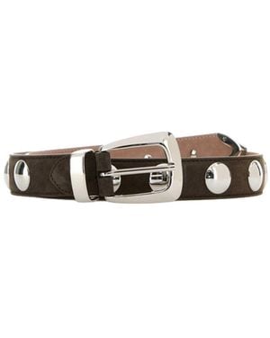KHAITE Cintura Benny Con Borchie - Bianco