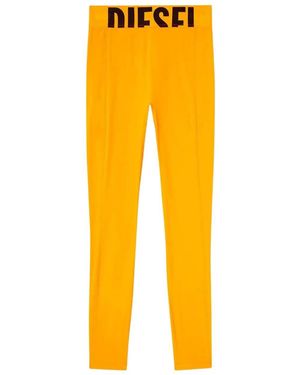 DIESEL Adeline-D-Pop Logo Pants - Yellow