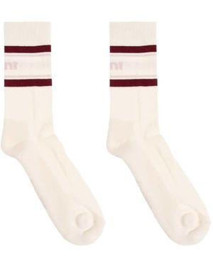 Isabel Marant Striped Socks - White
