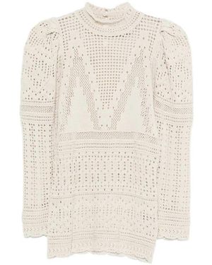 Isabel Marant Dahara Cotton Blend Top - White