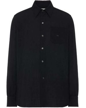 Maison Margiela Long-Sleeved Shirt With Pocket - Blue