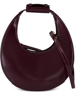 STAUD Moon Crescent Mini Shoulder Bag With Handle - Purple