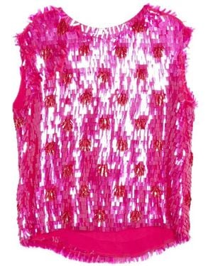 Dries Van Noten Top 02430-Cuzco Emb 3383 W.W.Top - Pink