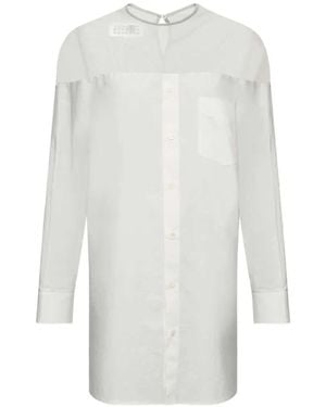 MM6 by Maison Margiela Cotton Shirt With Cuffs - White
