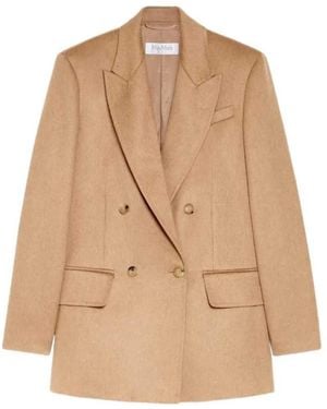 Max Mara Olimpia Double-Breasted Blazer - Natural