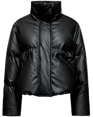 MM6 by Maison Martin Margiela Piumino A Collo Alto-Donna - Nero