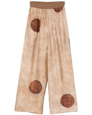 Uma Wang Polka Dot Print Pants - Natural