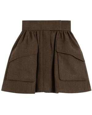 Max Mara Gonna Corta - Marrone
